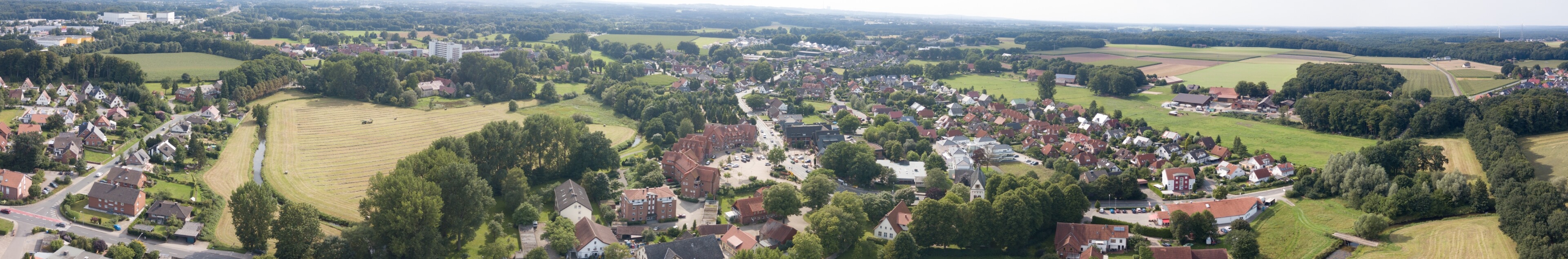 Luftaufnahme der Gemeinde Lotte im Tecklenburger Land