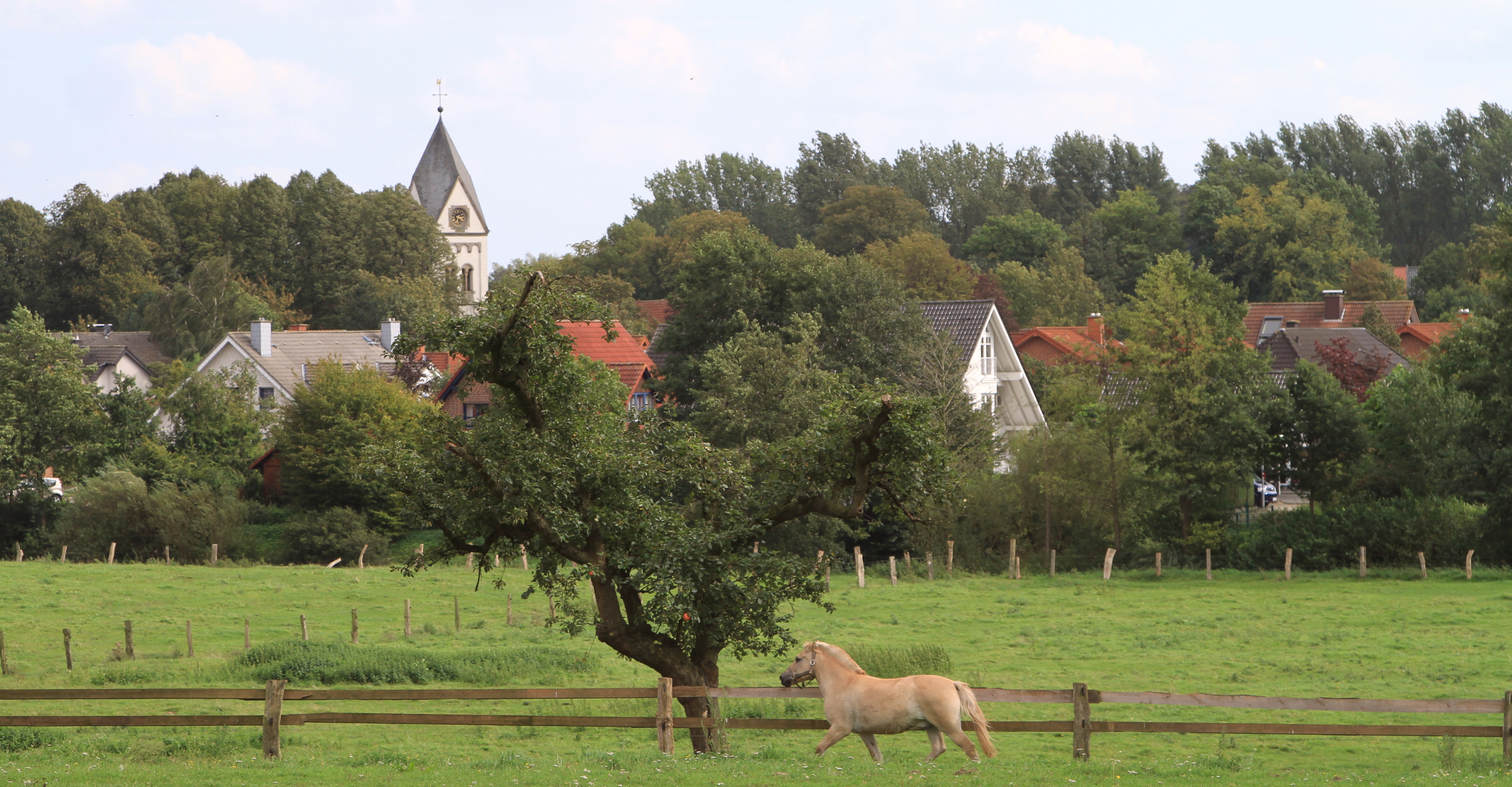 Luftaufnahme der Gemeinde Lotte