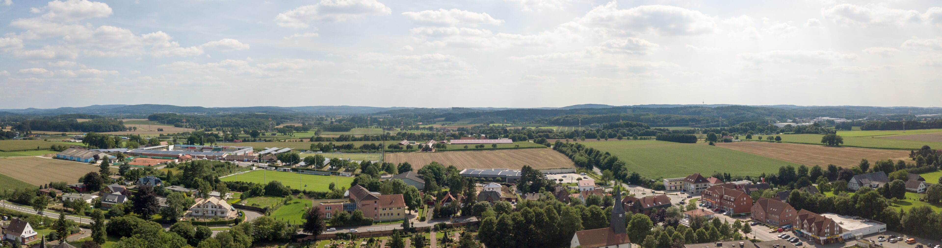 Gewerbestandort Lotte aus der Luft